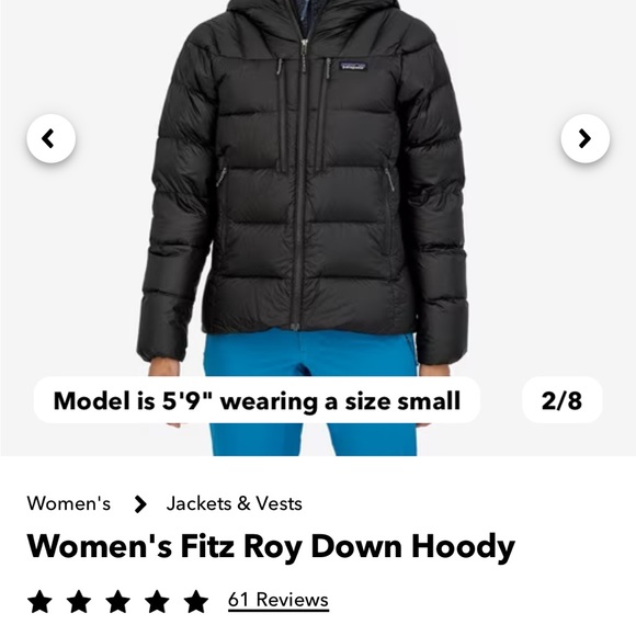 Women’s Fitz Roy Patagonia Down Hoody - Picture 3 of 8